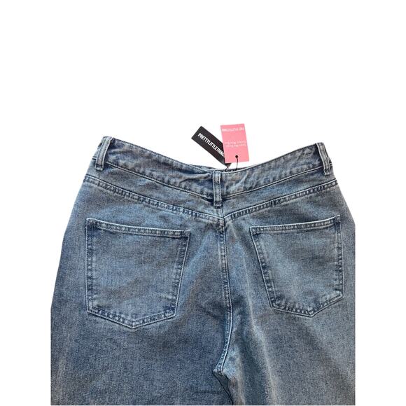 Vintage Mid-Wash Boyfriend Jeans Dipped Back Waistband | Relaxed Fit size 8 - Picture 6 of 8